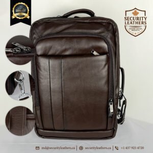 Premium Cowhide Leather Business Backpack – Men & Women