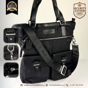 Premium Fashion Fabric & Leather Tote Bag – Unisex